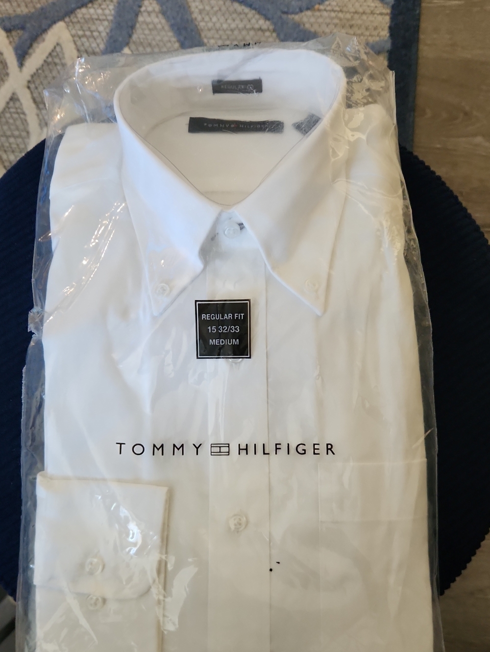 Tommy Hilfiger Men’s White Button-Down Dress Shirt